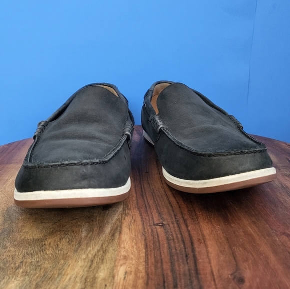 CLARKS Nubuck Suede Morven Sun Black Men's US10.5 EU44 - Picture 6 of 12